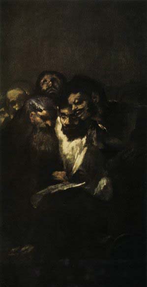 Francisco de goya y Lucientes Reading